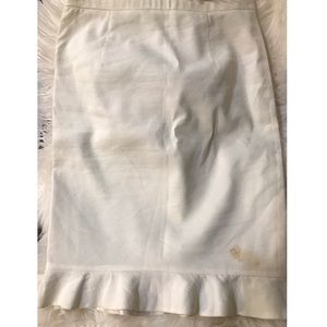 White pencil skirt